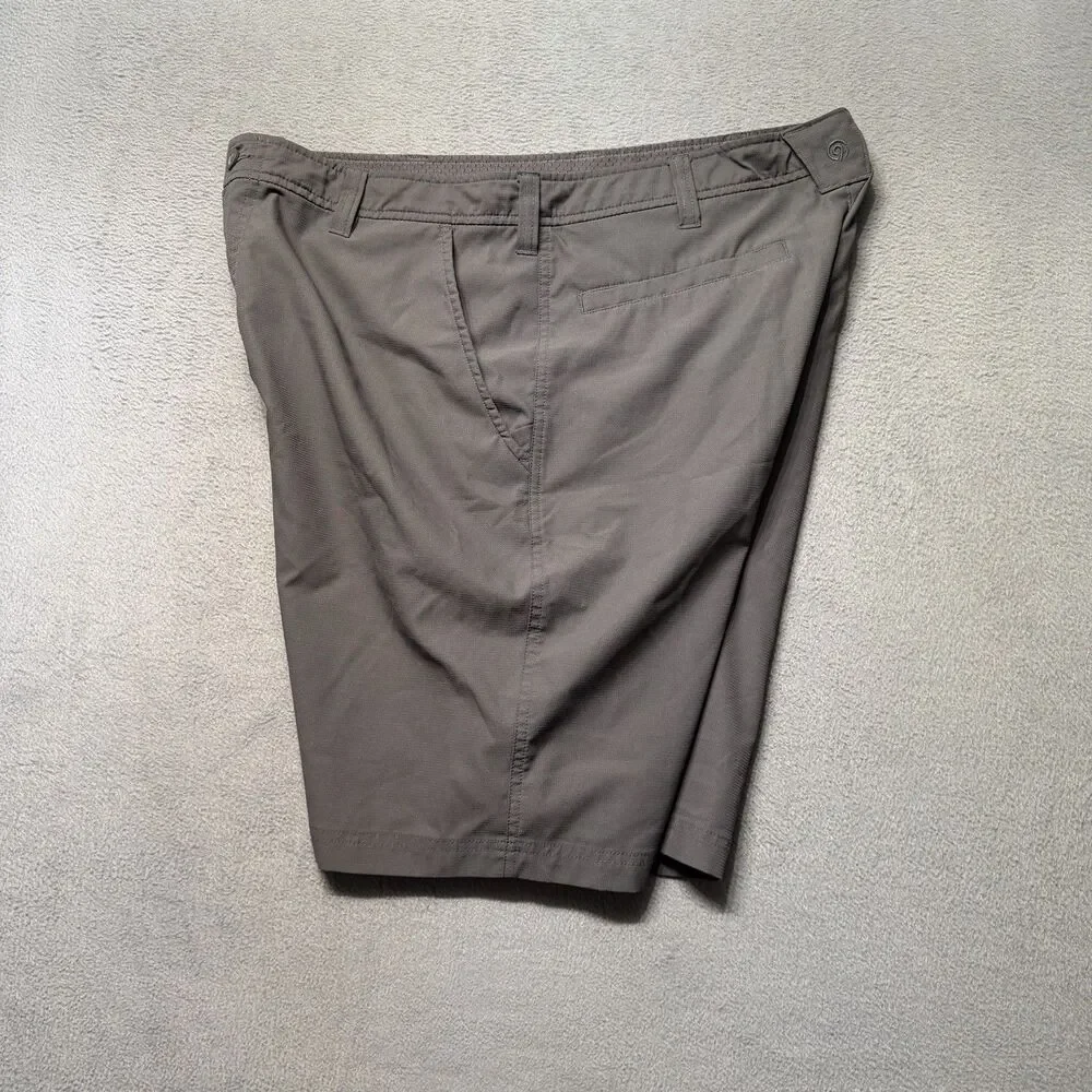 Champion Mens Size 36W Cargo Shorts Gray Polyester 10” Inseam Utility Pockets